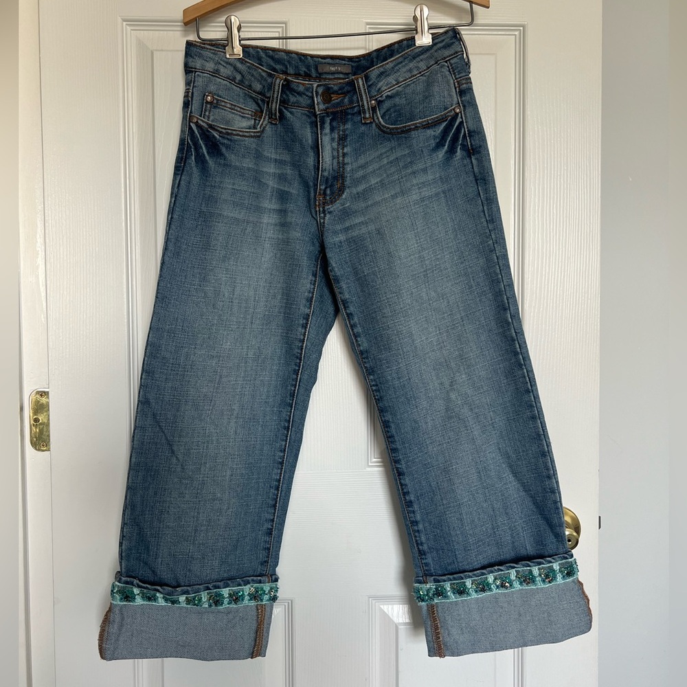 Vintage Y2K Beaded Jean Capris